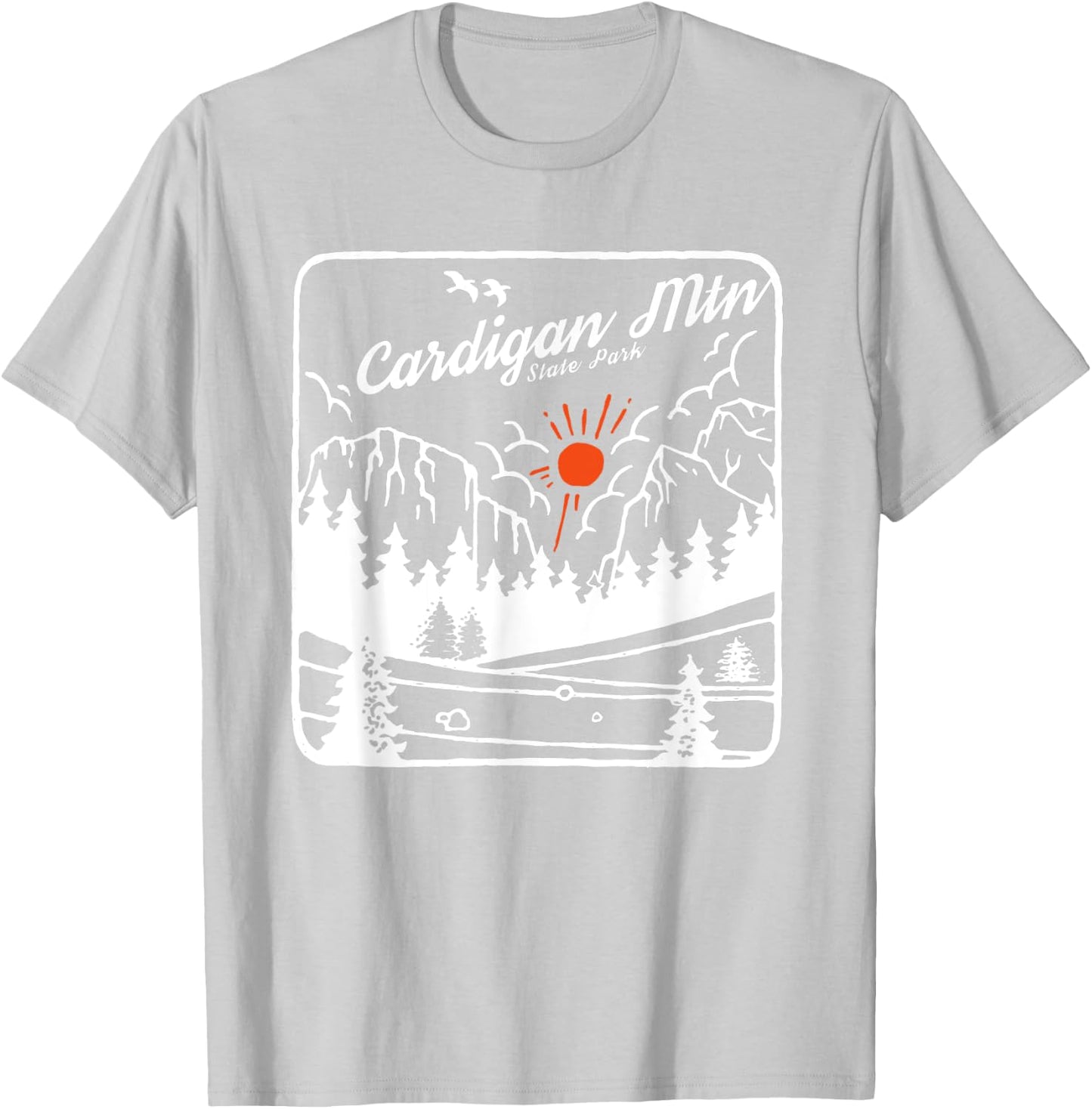 Cardigan Mountain State Park New Hampshire Modern Cool NH T-Shirt - T-Shirt | Ash