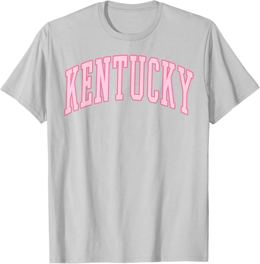 Kentucky Vintage Preppy Varsity Pink Sports T-Shirt - T-Shirt | Ash