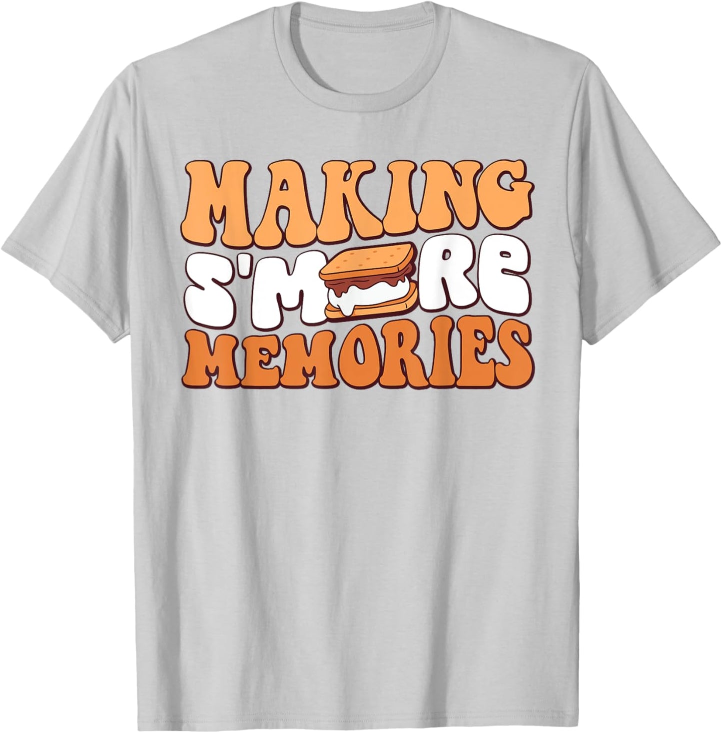 Making S'more Memories Marshmallow Smores Lover Funny T-Shirt - T-Shirt | Ash