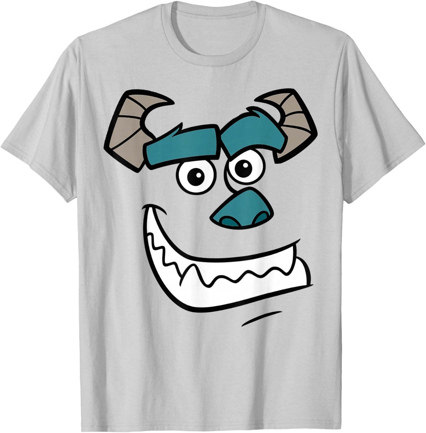 Disney Pixar Monsters Inc Sulley Face Costume T-Shirt - T-Shirt | Ash