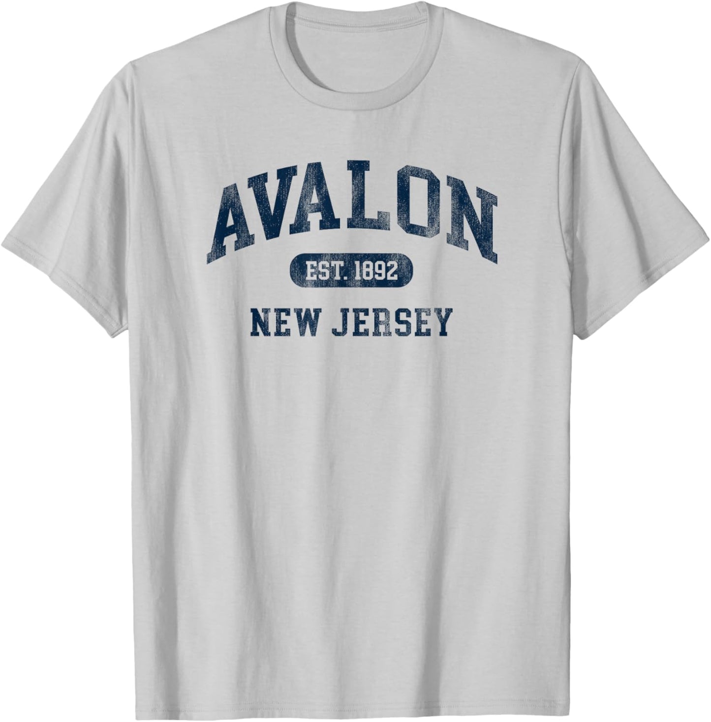 Vintage Avalon New Jersey Retro Preppy Throwback T-Shirt - T-Shirt | Ash