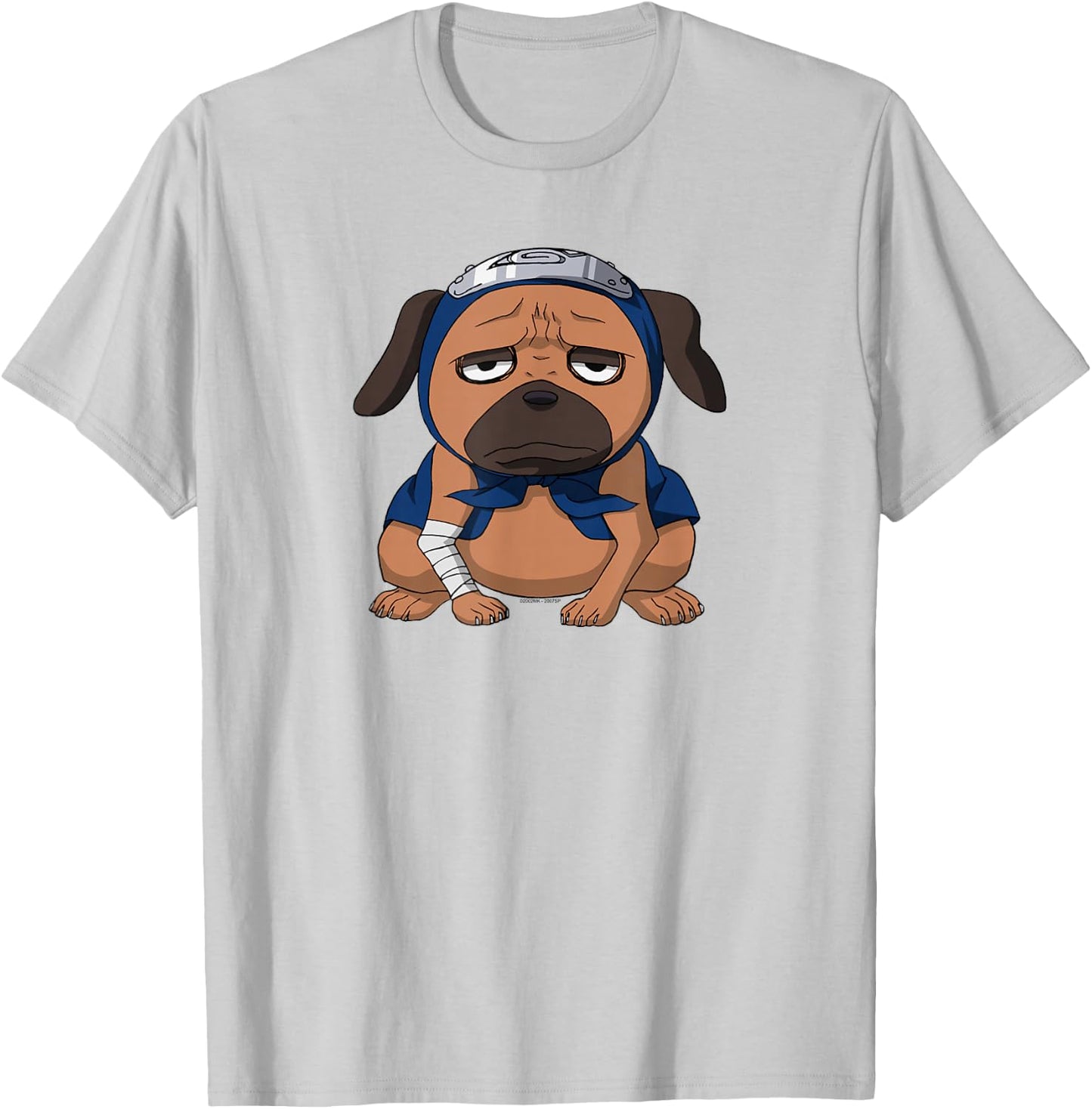 Naruto Shippuden Pakkun Ninja Hound Cute Dog Anime T-Shirt - T-Shirt | Ash