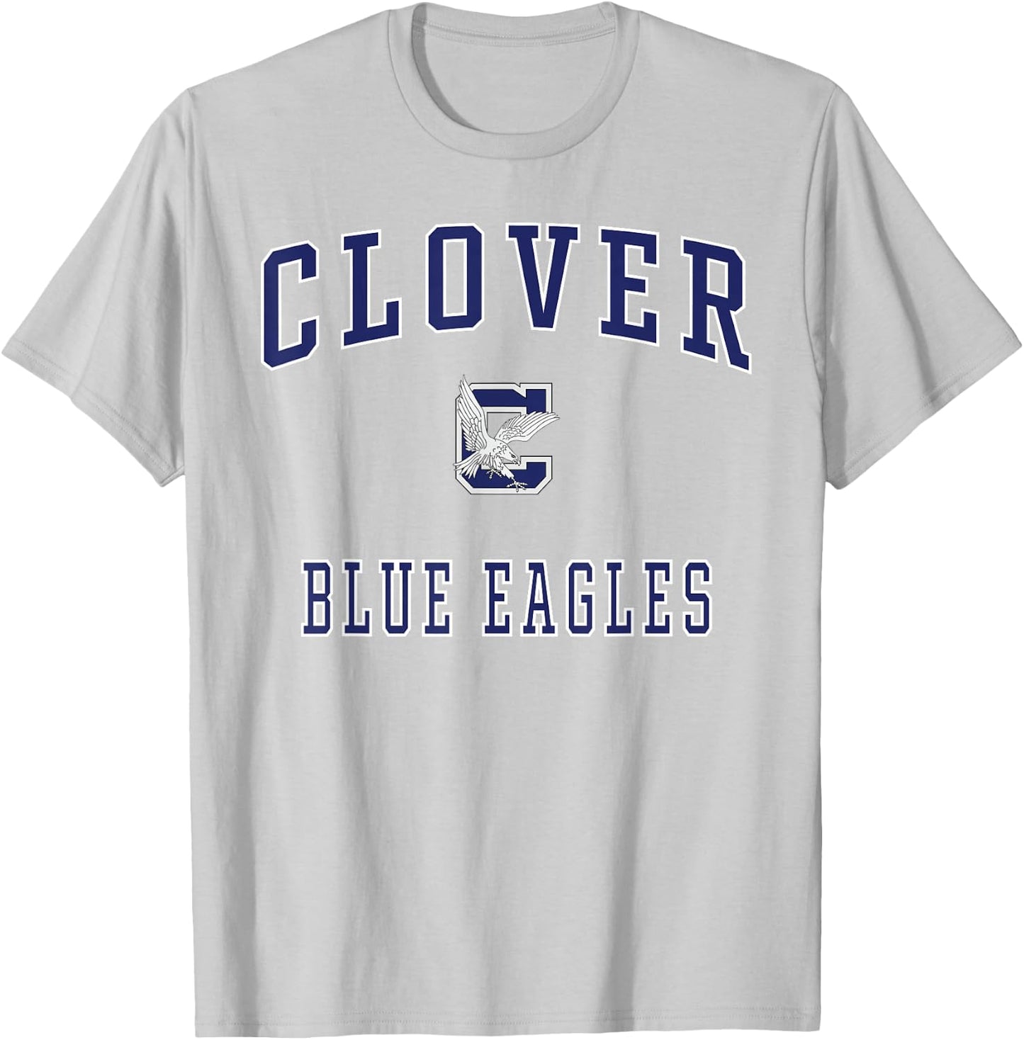 Clover High School Blue Eagles T-Shirt - T-Shirt | Ash