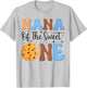 Nana of The Sweet One Cookies & Milk 1st Birthday Family T-Shirt - T-Shirt | Ash