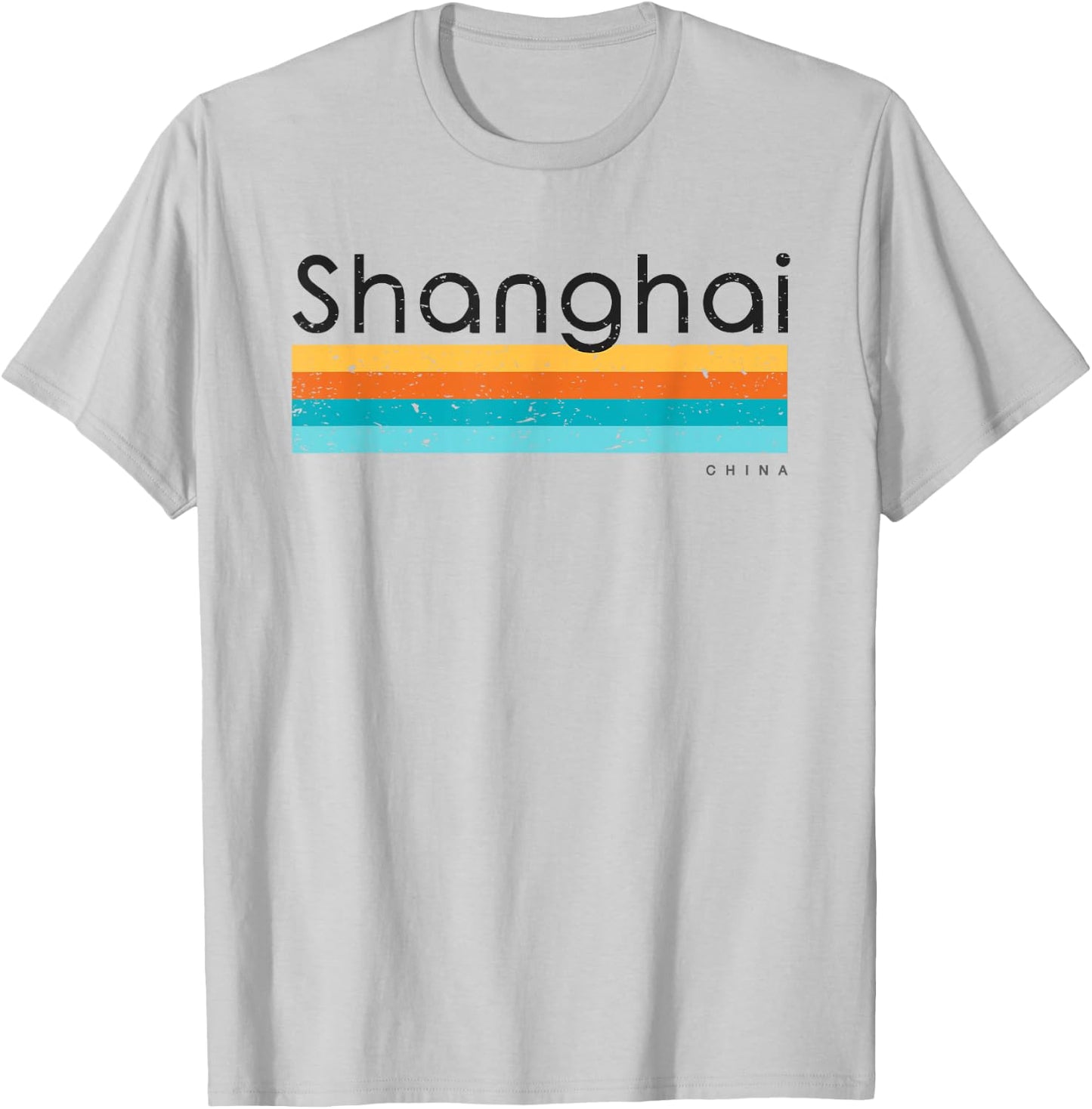 Vintage Shanghai China Retro Design T-Shirt - T-Shirt | Ash