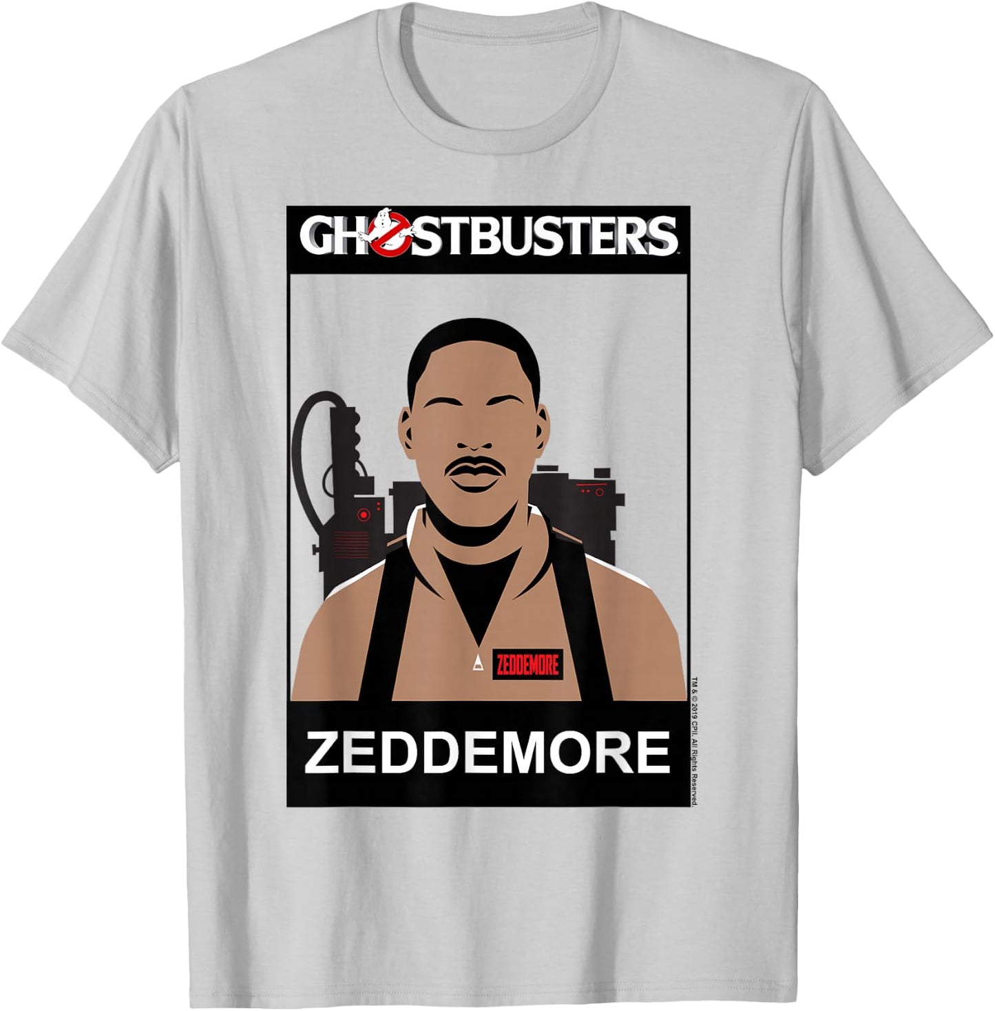 Ghostbusters Zeddemore Name Portrait T-Shirt - T-Shirt | Ash