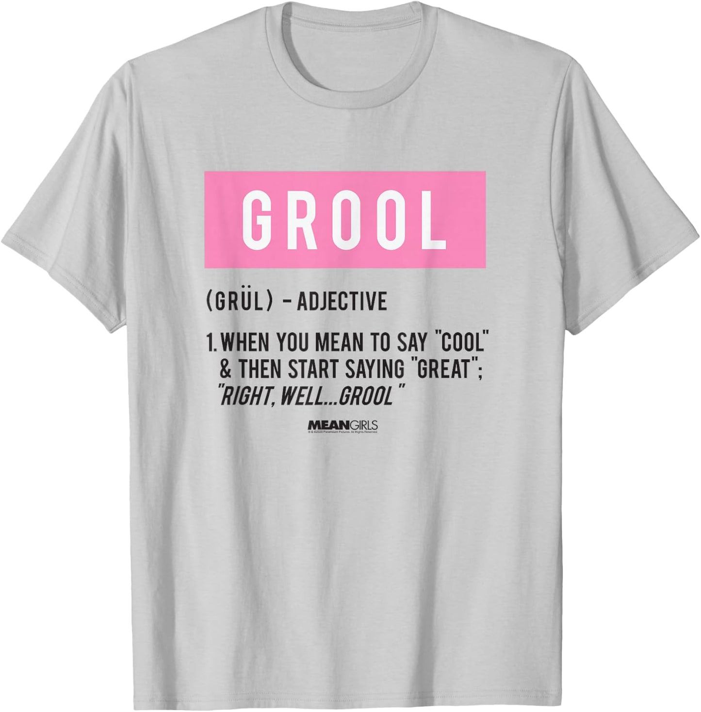 Mean Girls Grool Definition Y2K Movie T-Shirt - T-Shirt | Ash