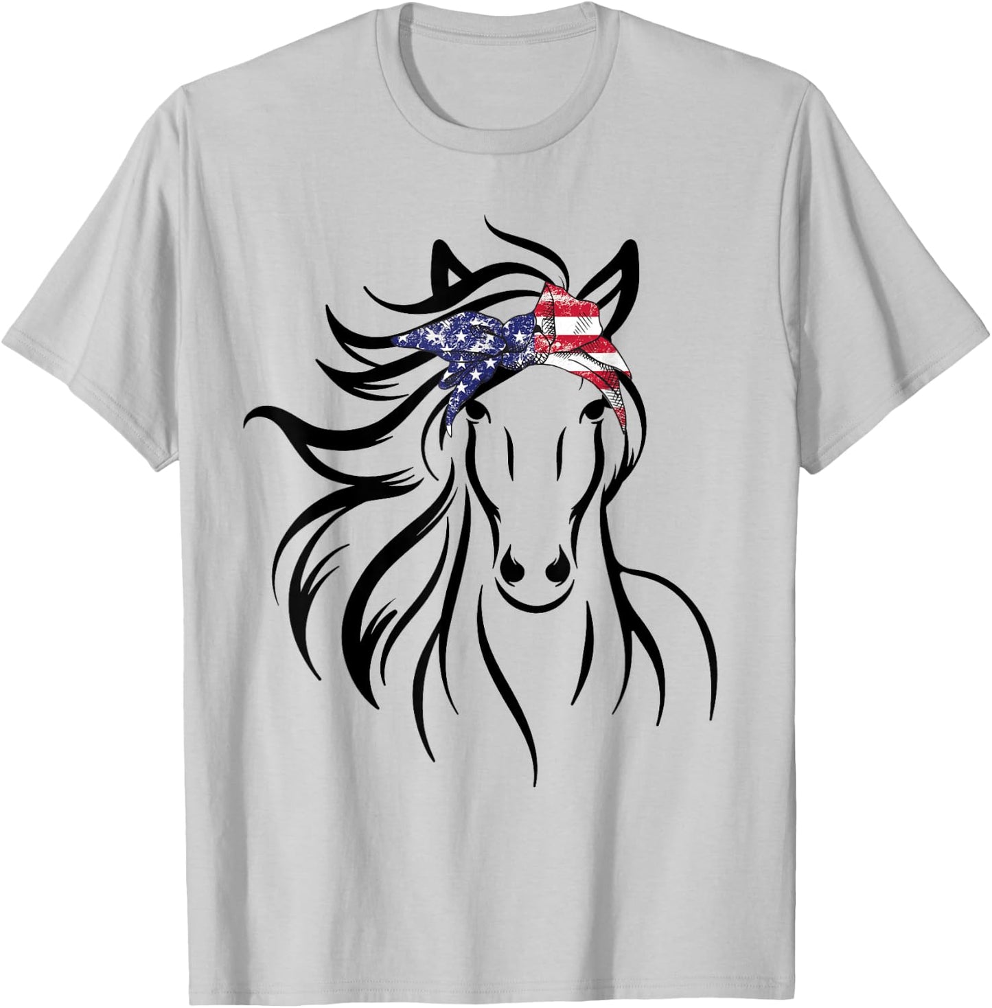 Women Horse Bandana for Horseback Riding Horse Lover T-Shirt - T-Shirt | Ash