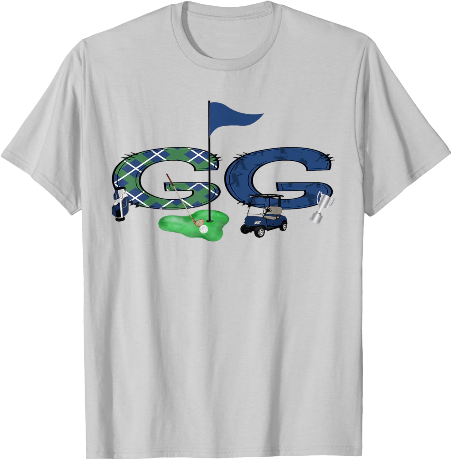 GG Of The Birthday Boy Hole in One Golf Sport Matching T-Shirt - T-Shirt | Ash