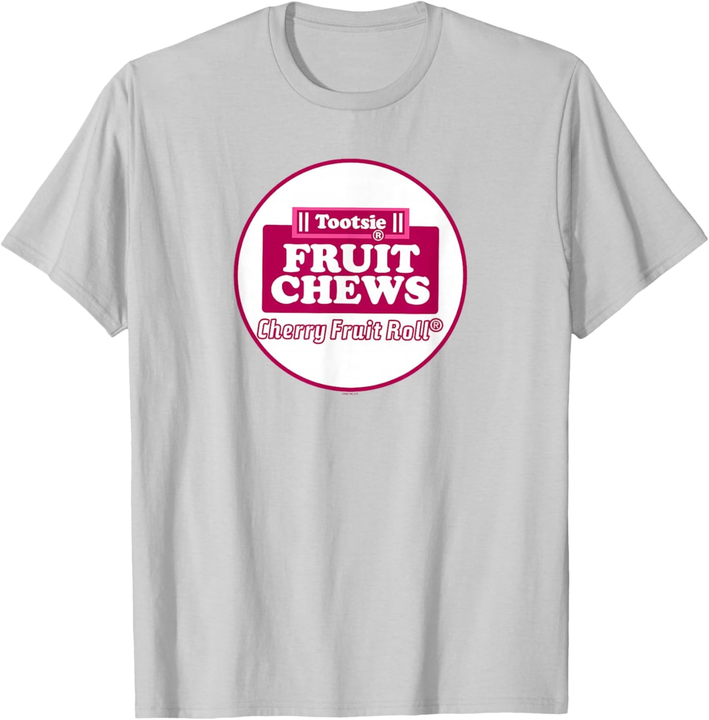 Tootsie Fruit Chews Cherry Fruit Roll Logo T-Shirt - T-Shirt | Ash