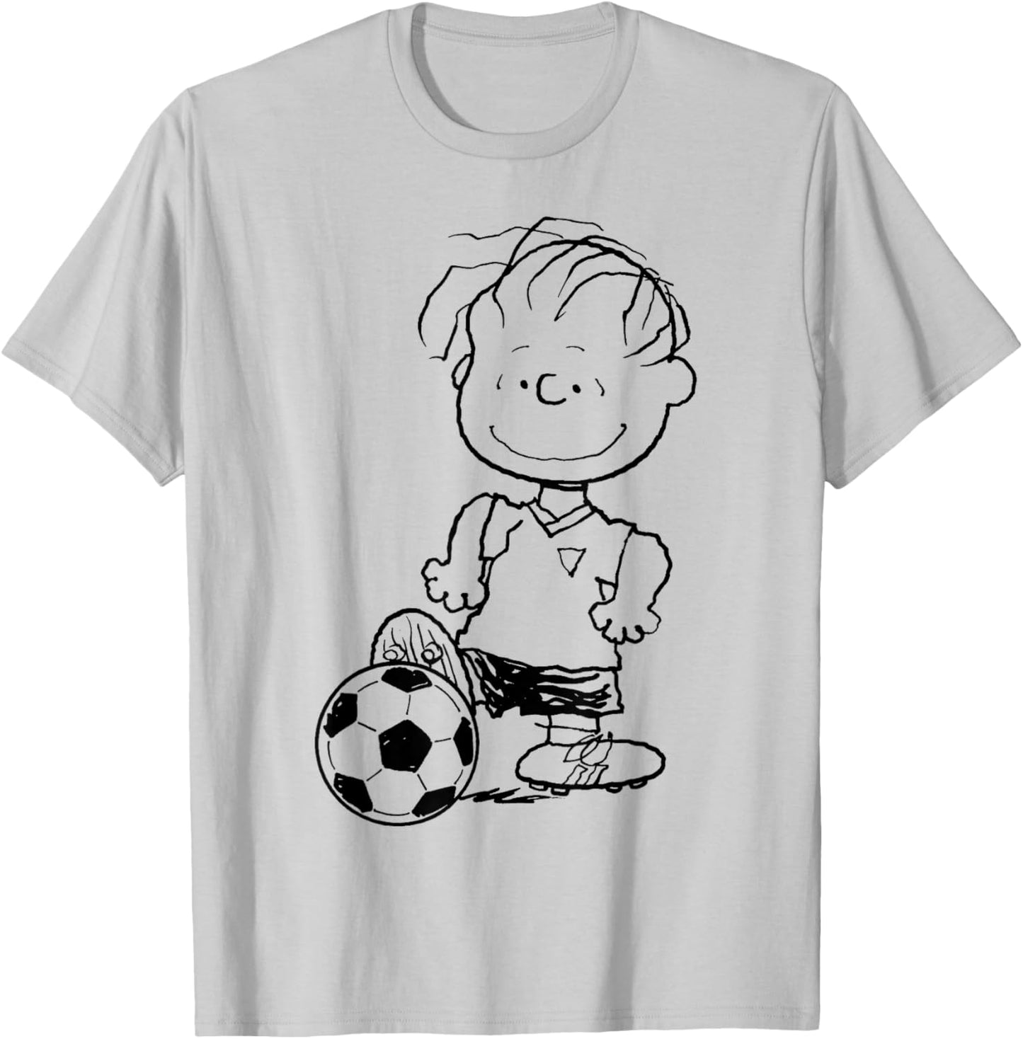Peanuts Football Linus Van Pelt Skills T-Shirt - T-Shirt | Ash