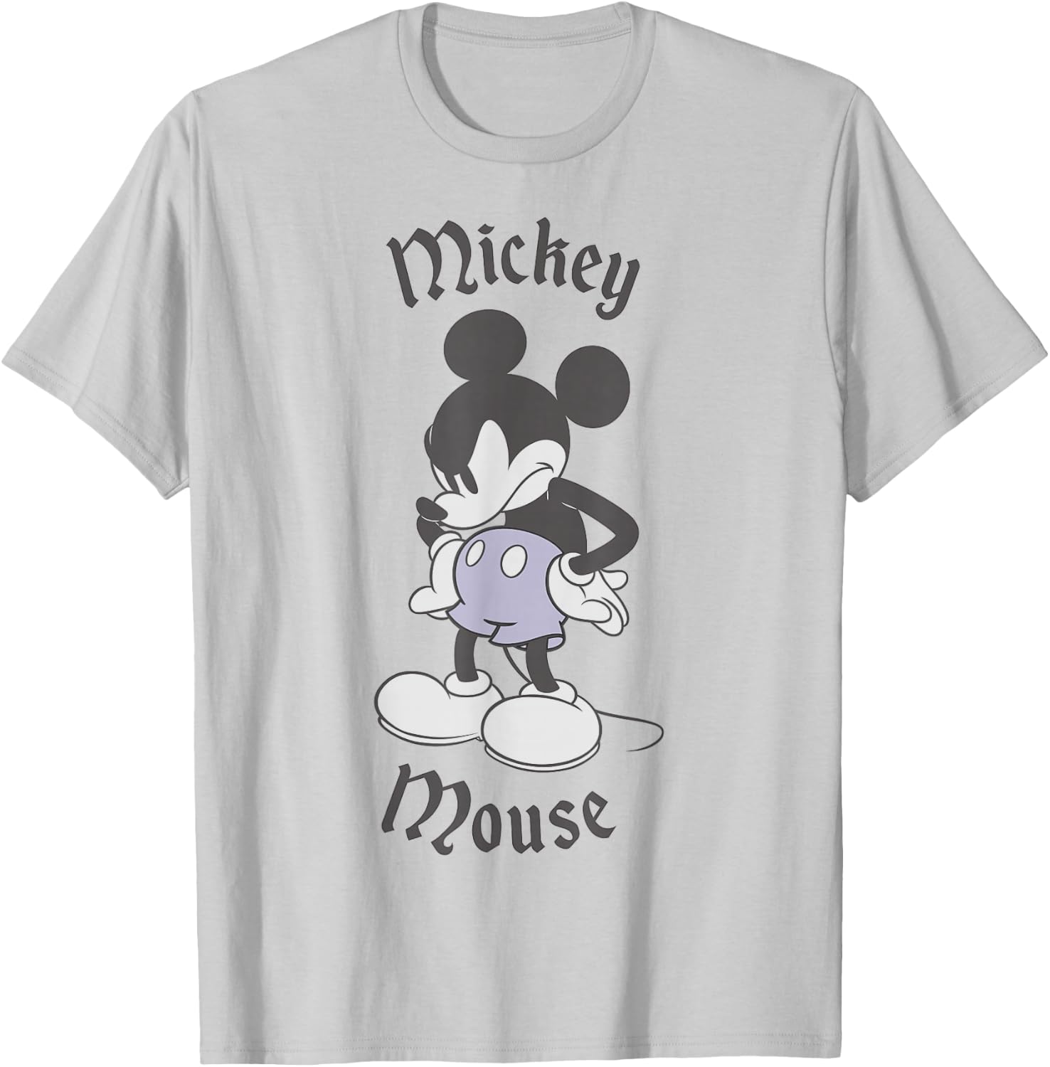 Disney Mickey & Friends Classic Mickey Mouse Angry T-Shirt - T-Shirt | Ash