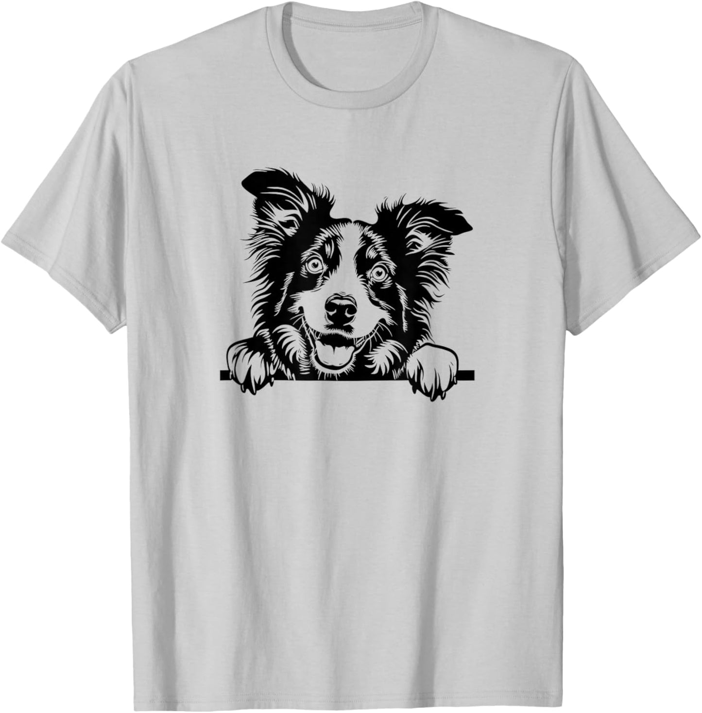 Cute Funny Retro Vintage Logo Happy Aussie Dog Lover T-Shirt - T-Shirt | Ash