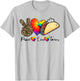 Peace Love Tacos Tie Dye Taco Tuesday Mexican Food Lovers T-Shirt - T-Shirt | Ash