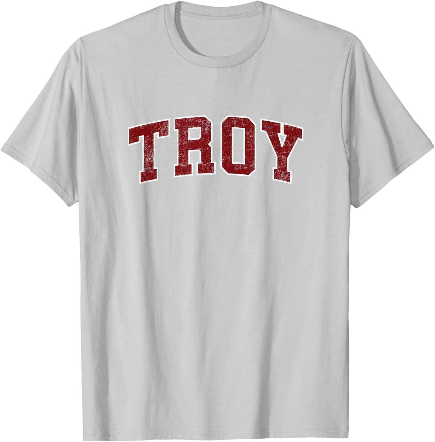 Troy Alabama AL Vintage Athletic Sports T-Shirt - T-Shirt | Ash