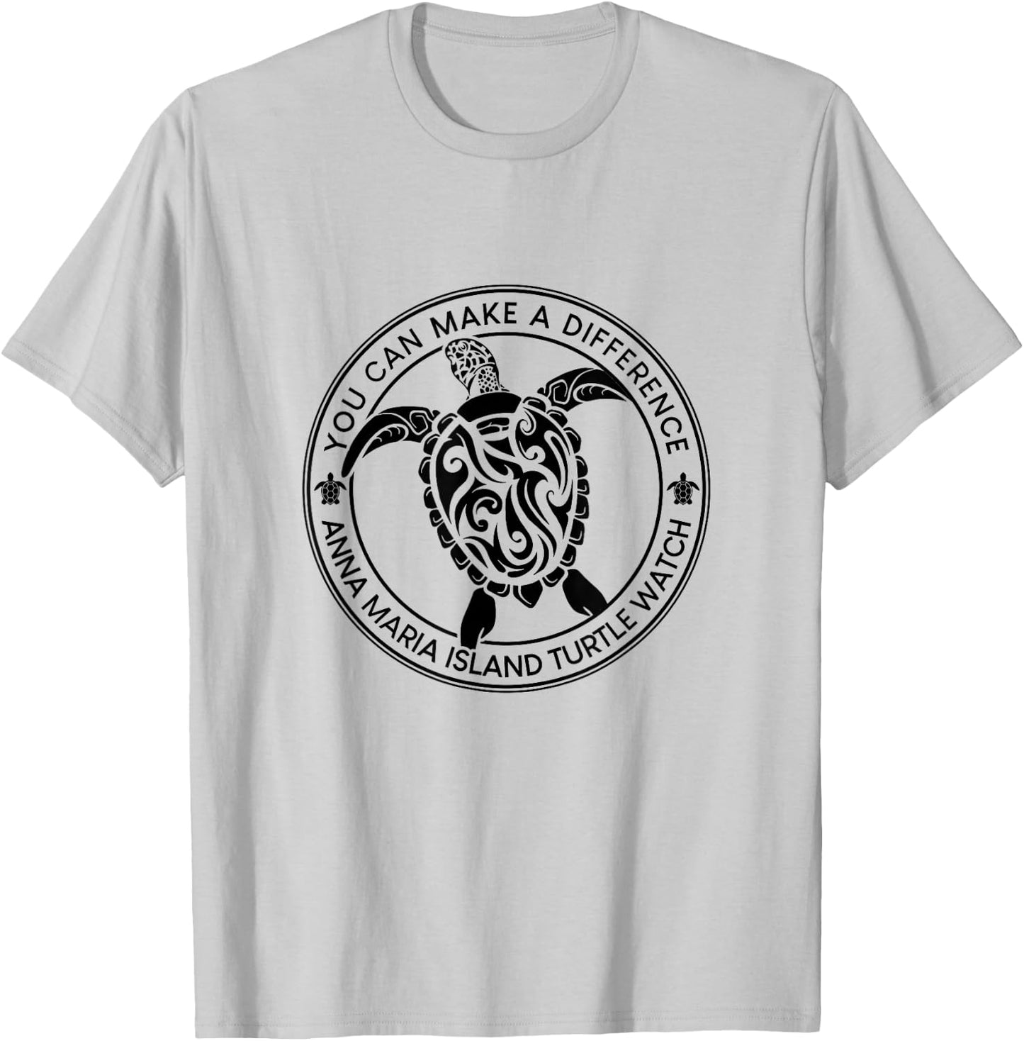 You Can Make A Difference Anna Maria Island Turtle Watch T-Shirt - T-Shirt | Ash