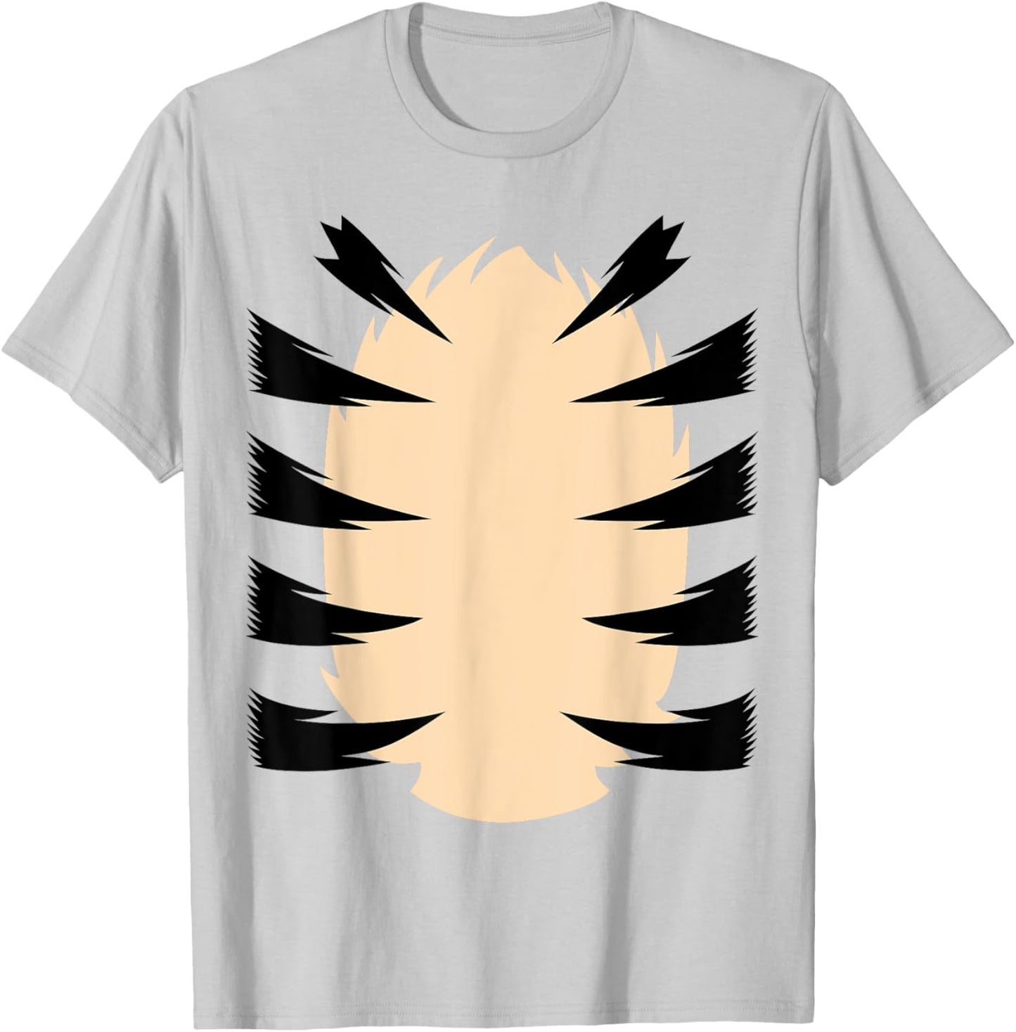 Tiger Stripes DIY Halloween Costume Tiger Belly Orange Tiger T-Shirt - T-Shirt | Ash