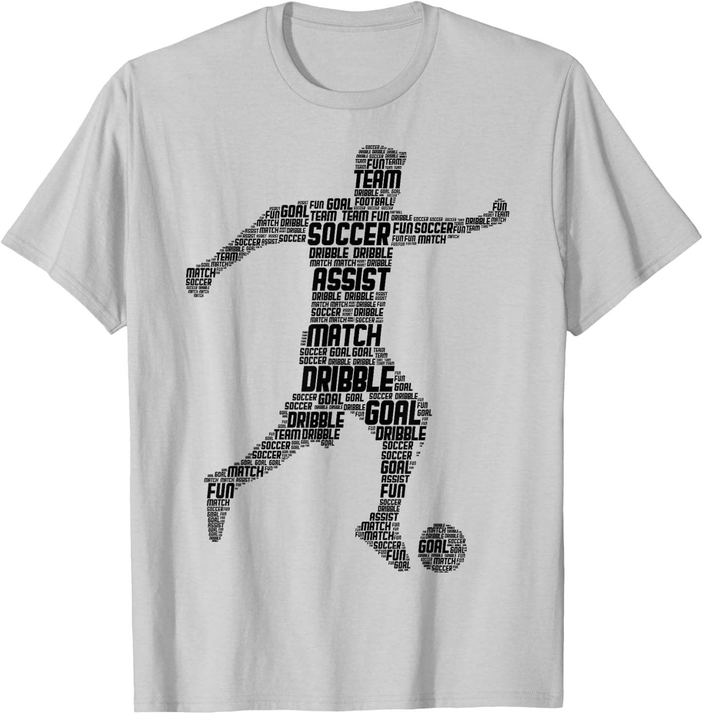 Soccer Player Boys Kids Men T-Shirt - T-Shirt | Ash