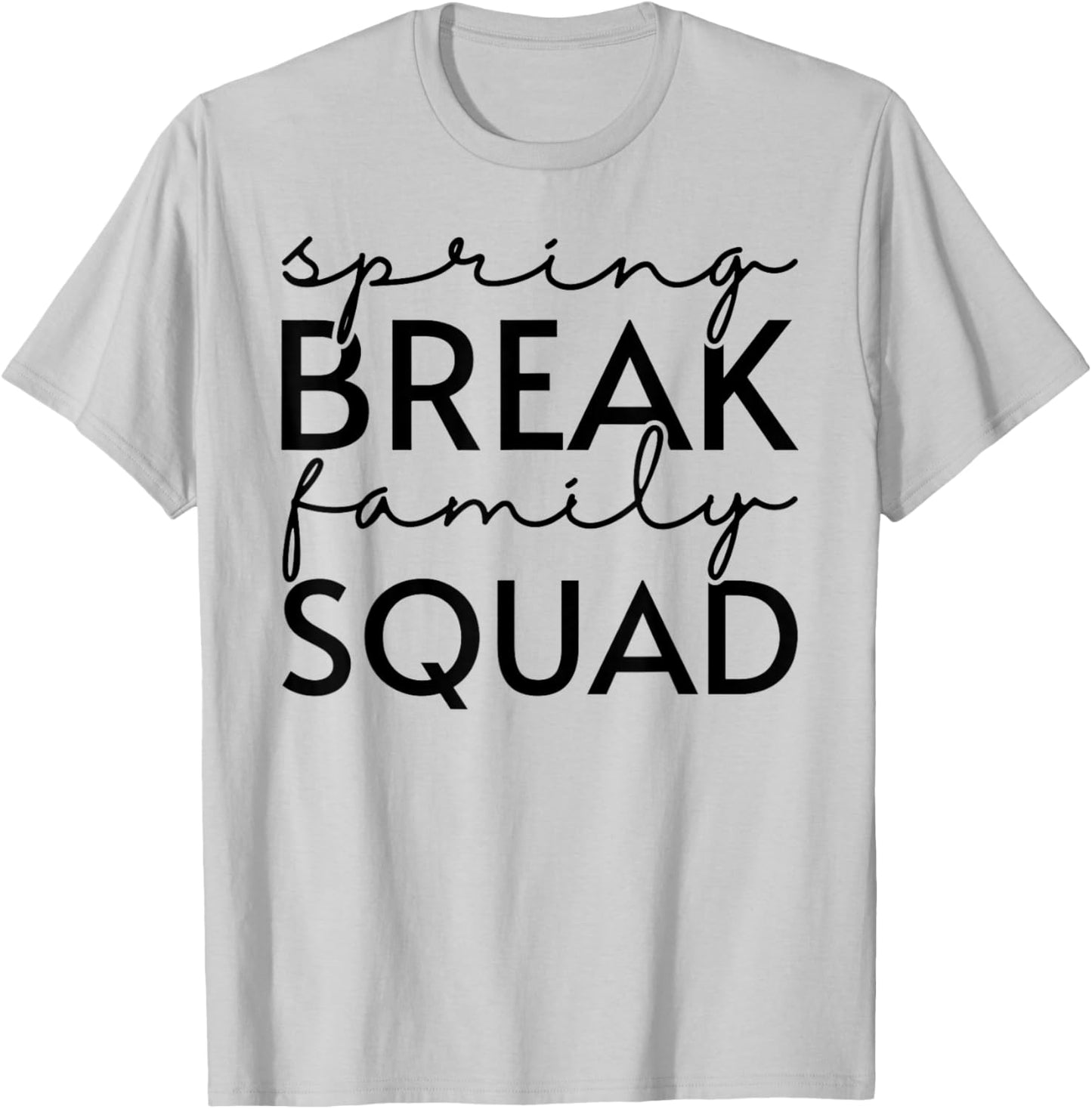 Spring Break Family Squad Matching Vacation Beach Trip Girls T-Shirt - T-Shirt | Ash
