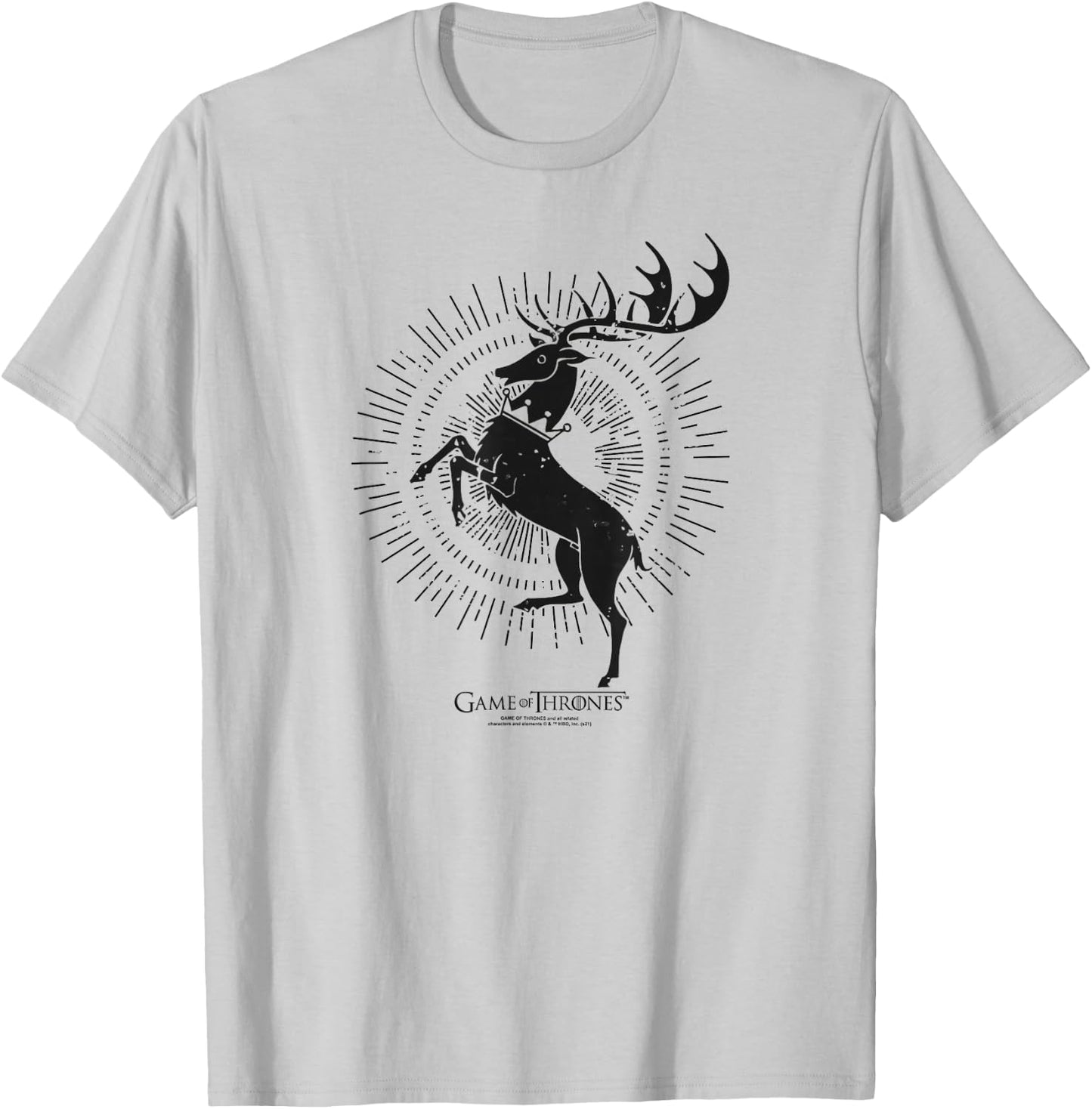 Game of Thrones Baratheon Burst Sigil T-Shirt - T-Shirt | Ash