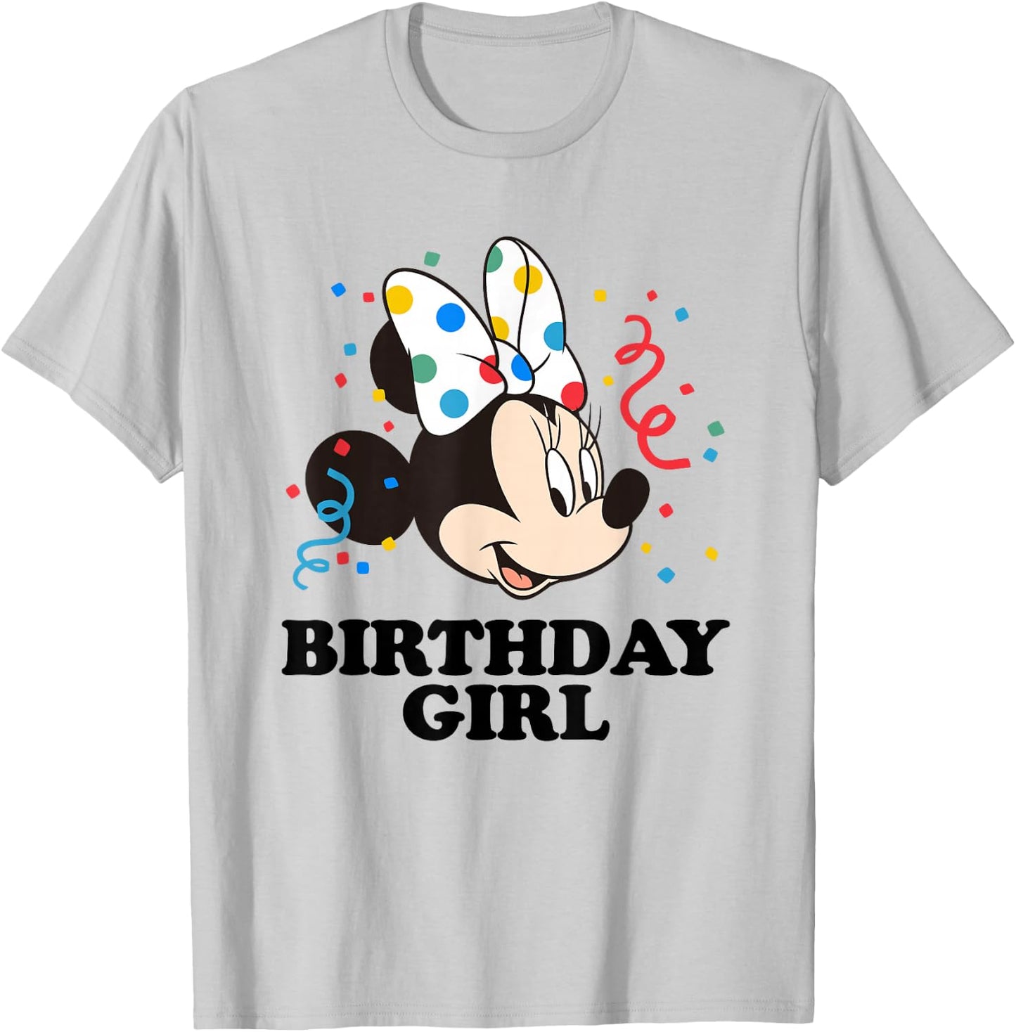 Disney Minnie Mouse Birthday Girl T-Shirt - T-Shirt | Ash
