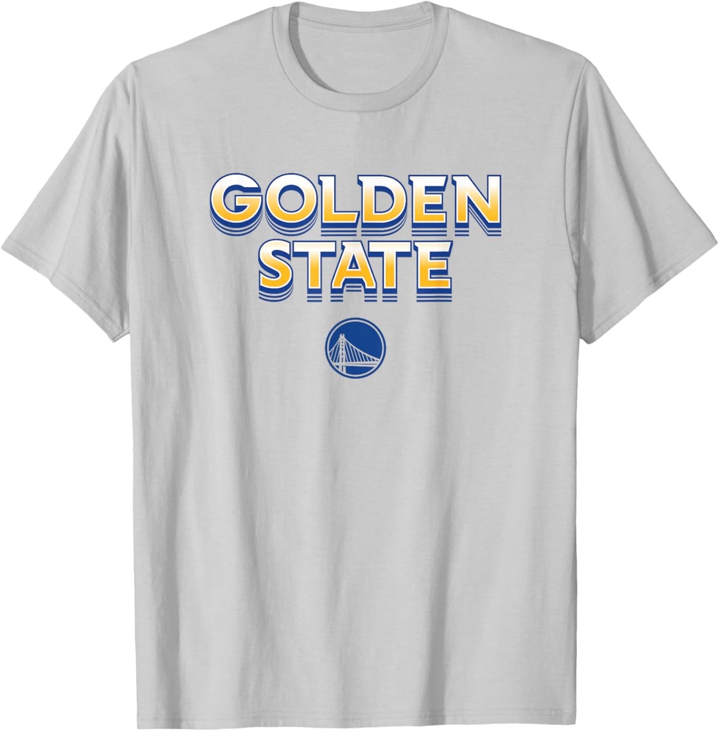 NBA - Golden State Warriors City Wordmark Logo T-Shirt - T-Shirt | Ash