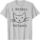 Threadless Fox Shiver I Regret Nothing Graphic T-Shirt - T-Shirt | Ash