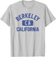 Berkeley California Gym Style Yellow w Distress Blue Print T-Shirt - T-Shirt | Ash