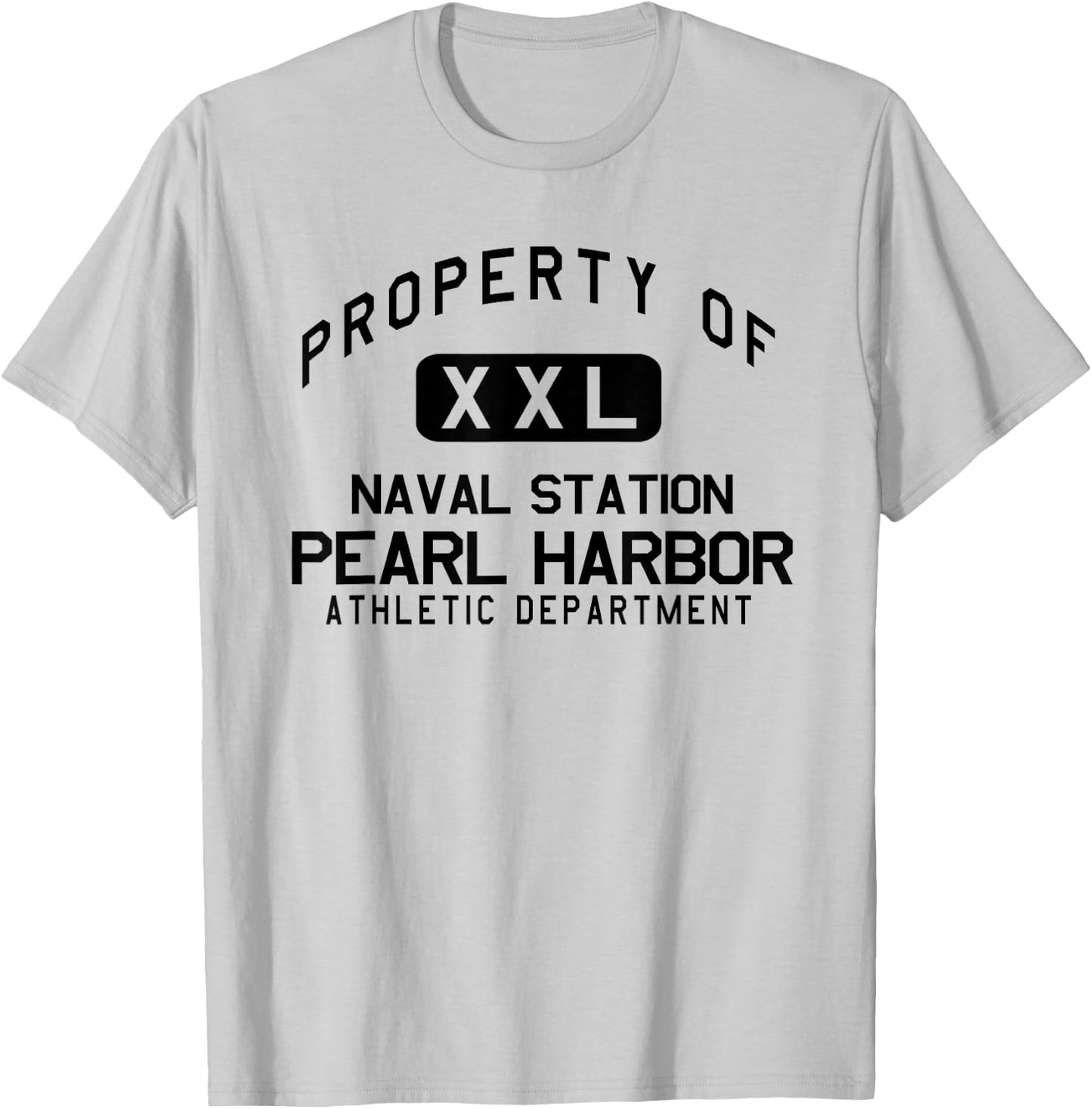 Property of Naval Station Pearl Harbor Athletic Department T-Shirt - T-Shirt | Ash