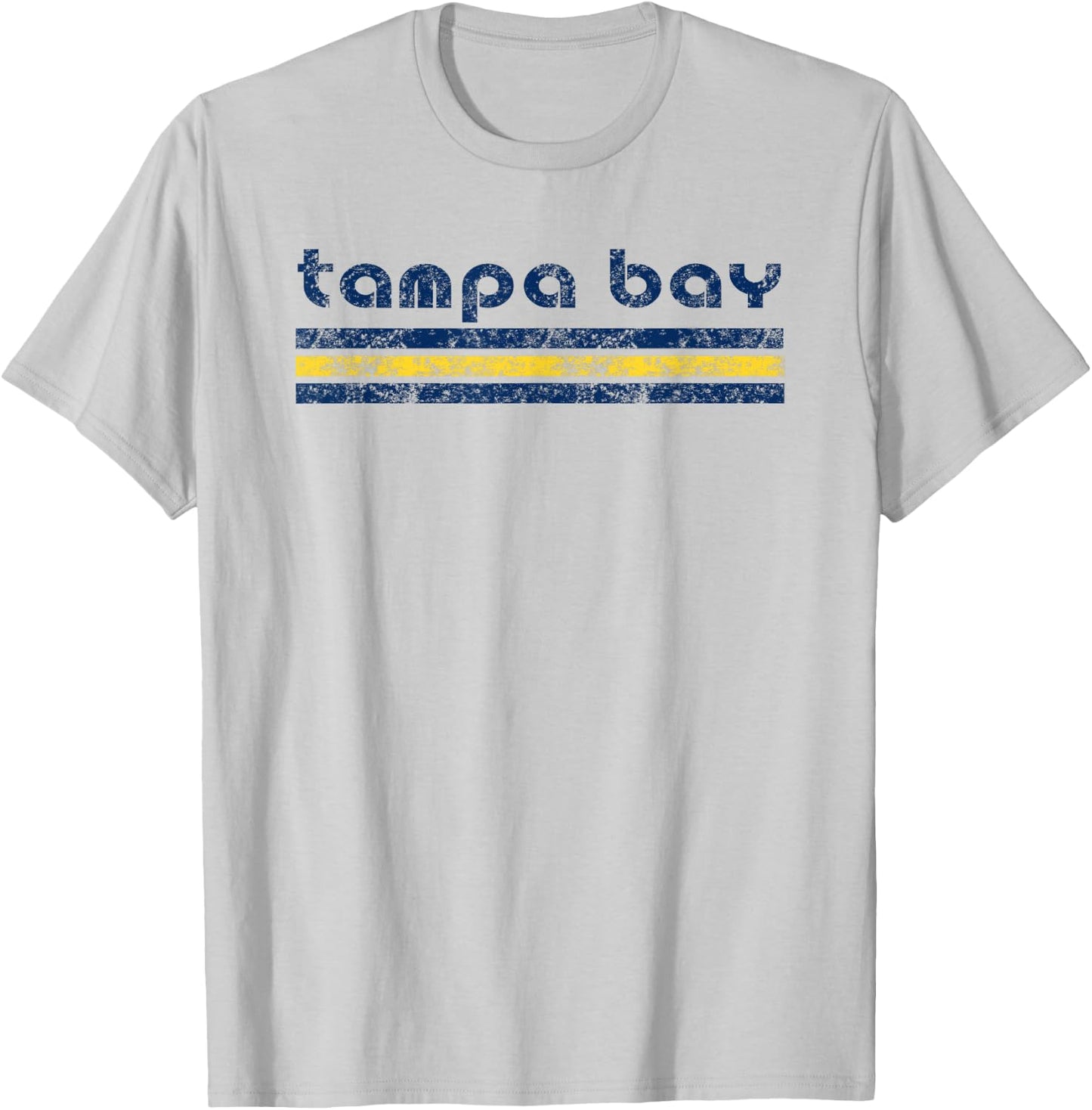 Tampa Bay Florida Retro Vintage Weathered T-Shirt - T-Shirt | Ash