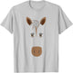 Funny Horse Face , Halloween Face Costume T-Shirt - T-Shirt | Ash