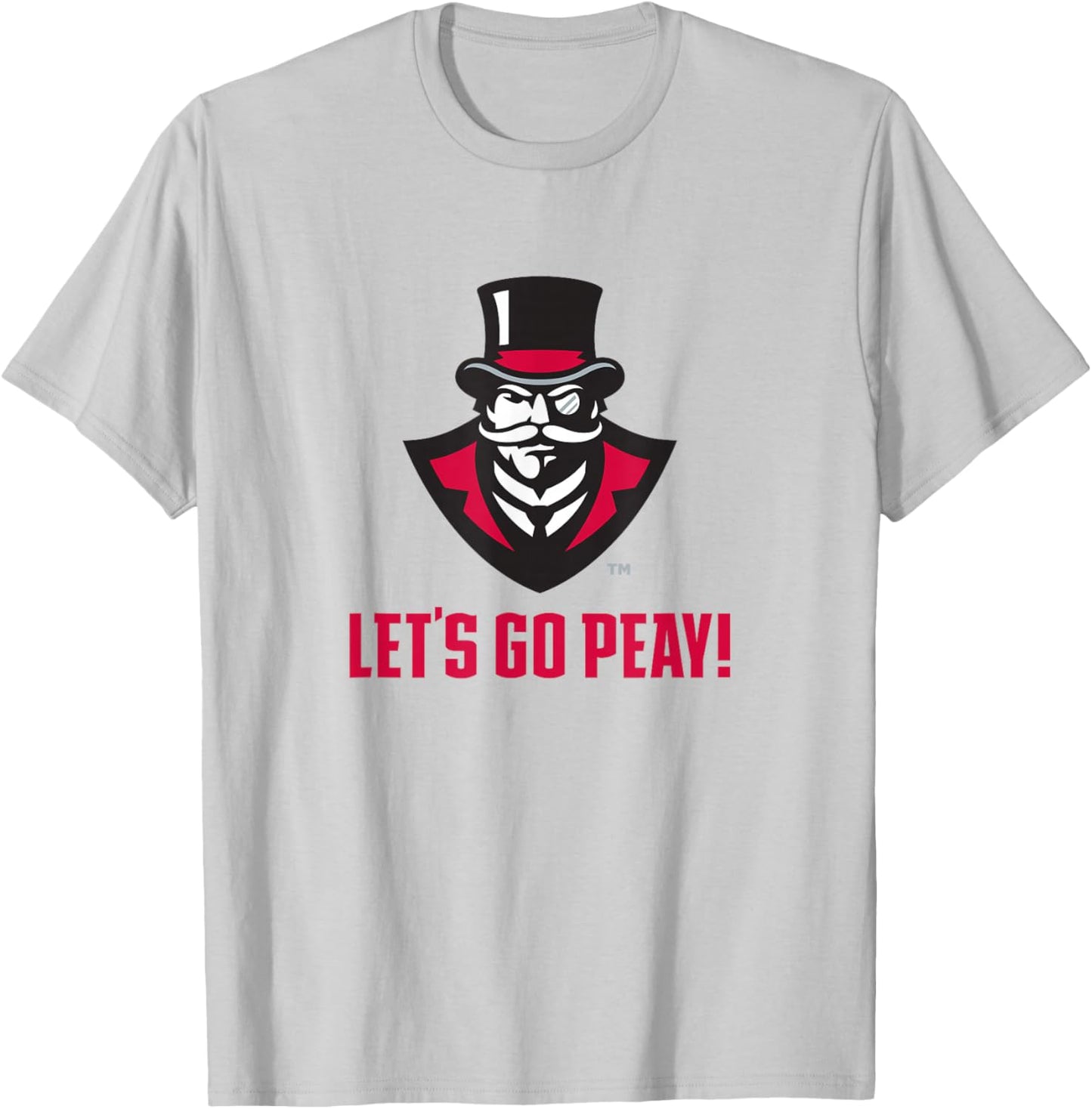 Austin Peay State University Governors Apparel Fans T-Shirt - T-Shirt | Ash