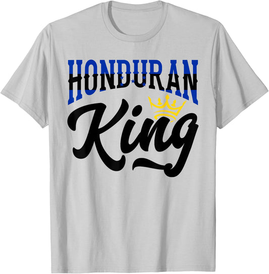 Honduran King Honduras Honduran Honduras Flag T-Shirt - T-Shirt | Ash