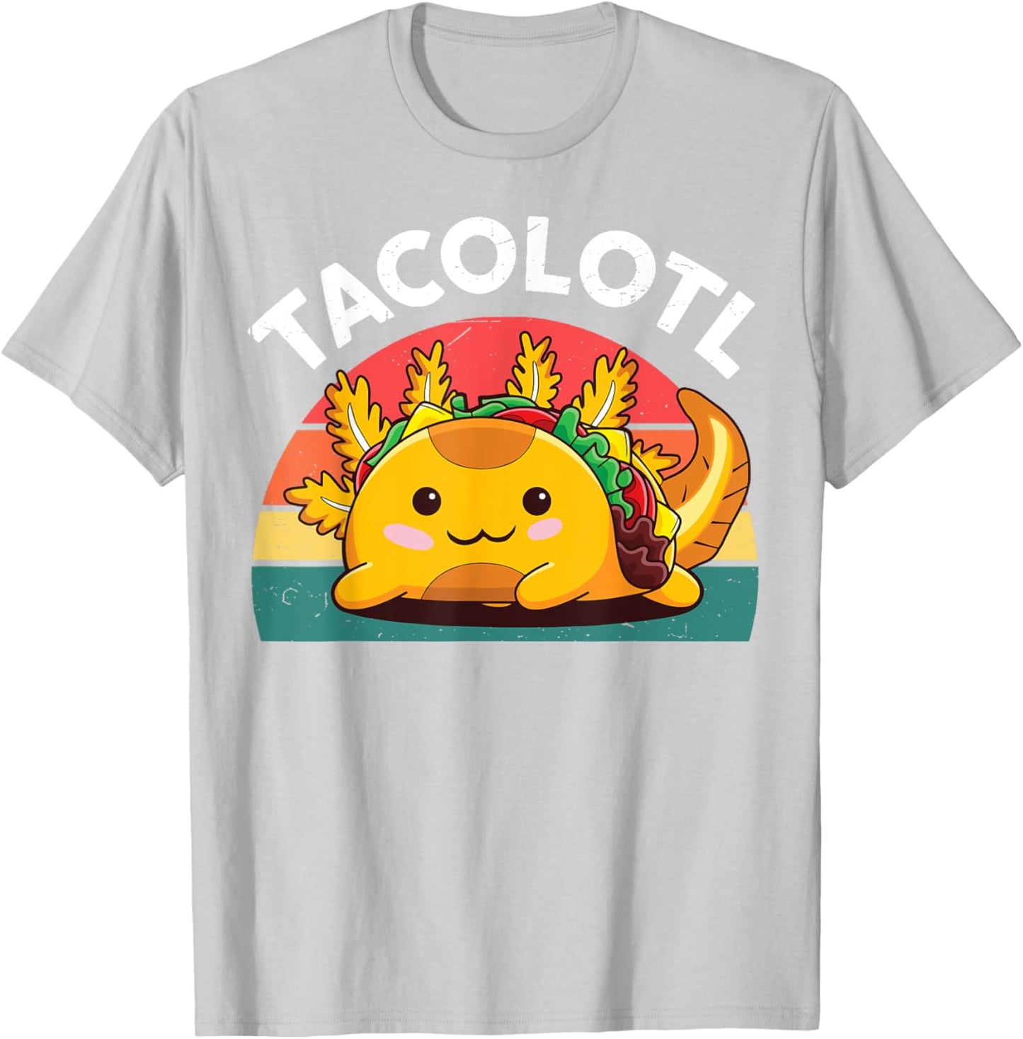 Taco Axolotl-Shirt Funny Taco Tuesday Mexican T-Shirt - T-Shirt | Ash