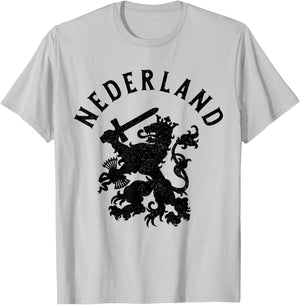 Netherlands Netherlands Lion Dutch Holland Vintage T-Shirt - T-Shirt | Ash