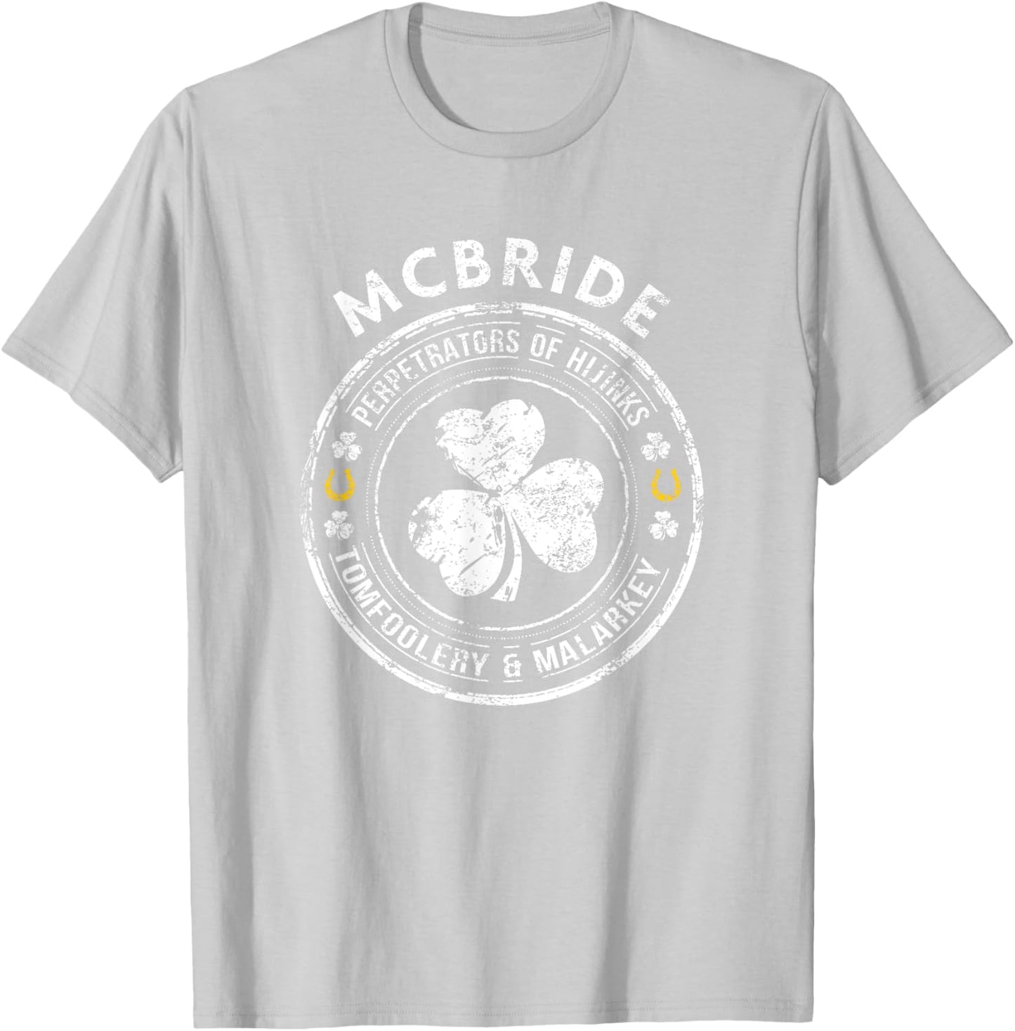 McBride Irish Family Name T-Shirt - T-Shirt | Ash