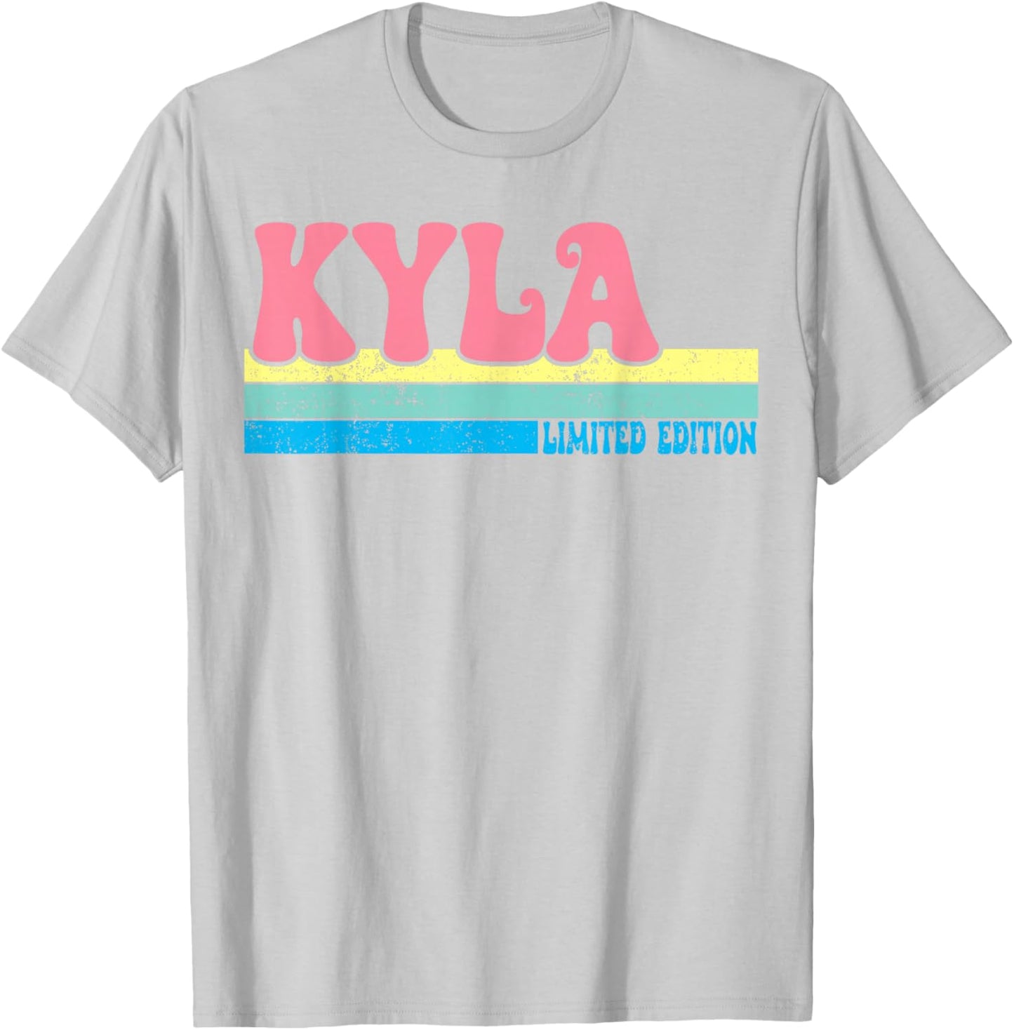 KYLA Name Personalized Cute Idea Groovy Women KYLA T-Shirt - T-Shirt | Ash