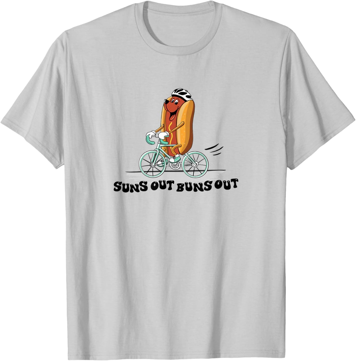 Suns Out, Buns Out T-Shirt - T-Shirt | Ash