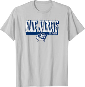 Columbus Blue Jackets Faceoff Red Officially Licensed T-Shirt - T-Shirt | Ash