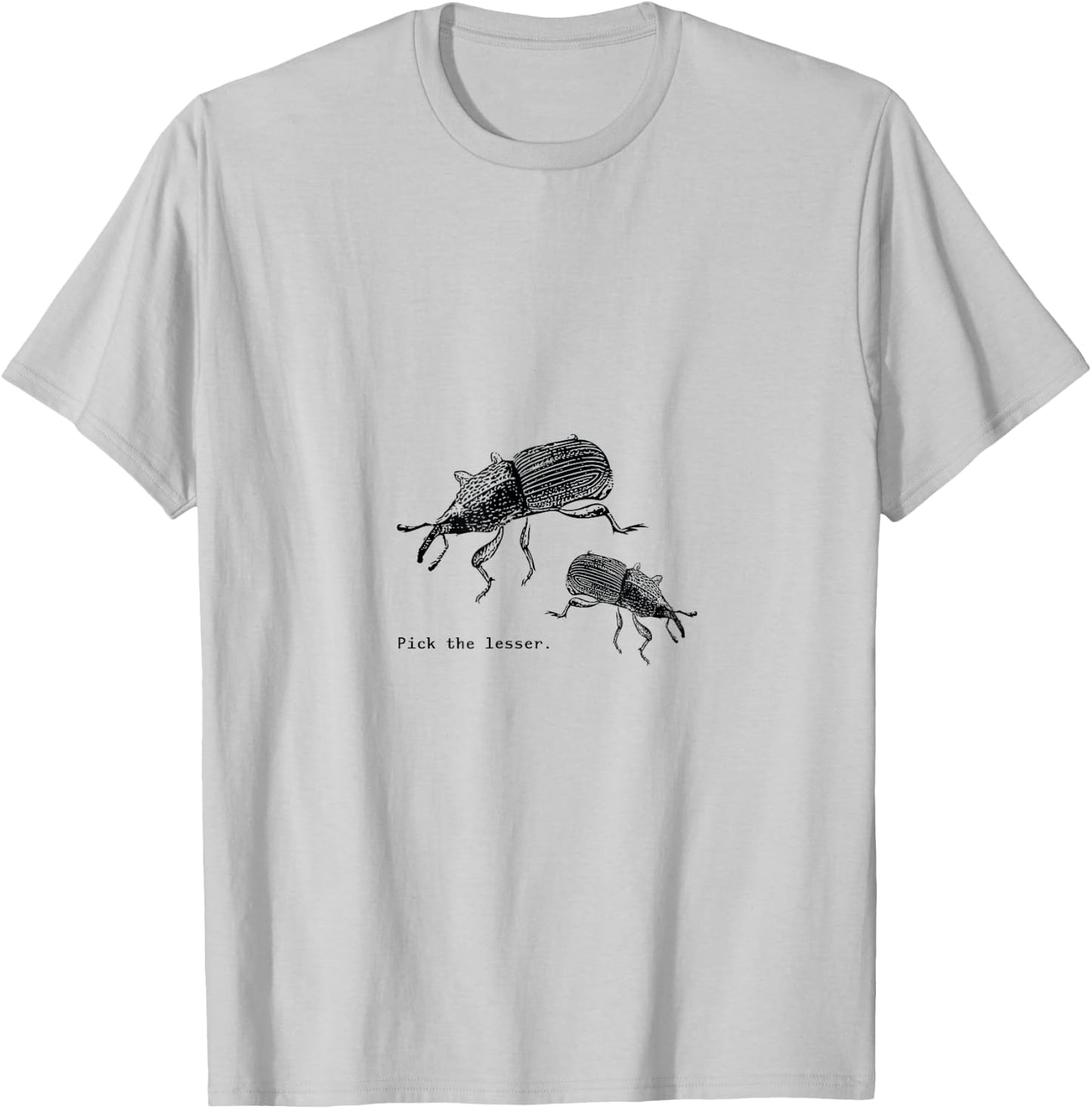 Surprise Designs Two Weevils -Adults Grey T-Shirt - T-Shirt | Ash