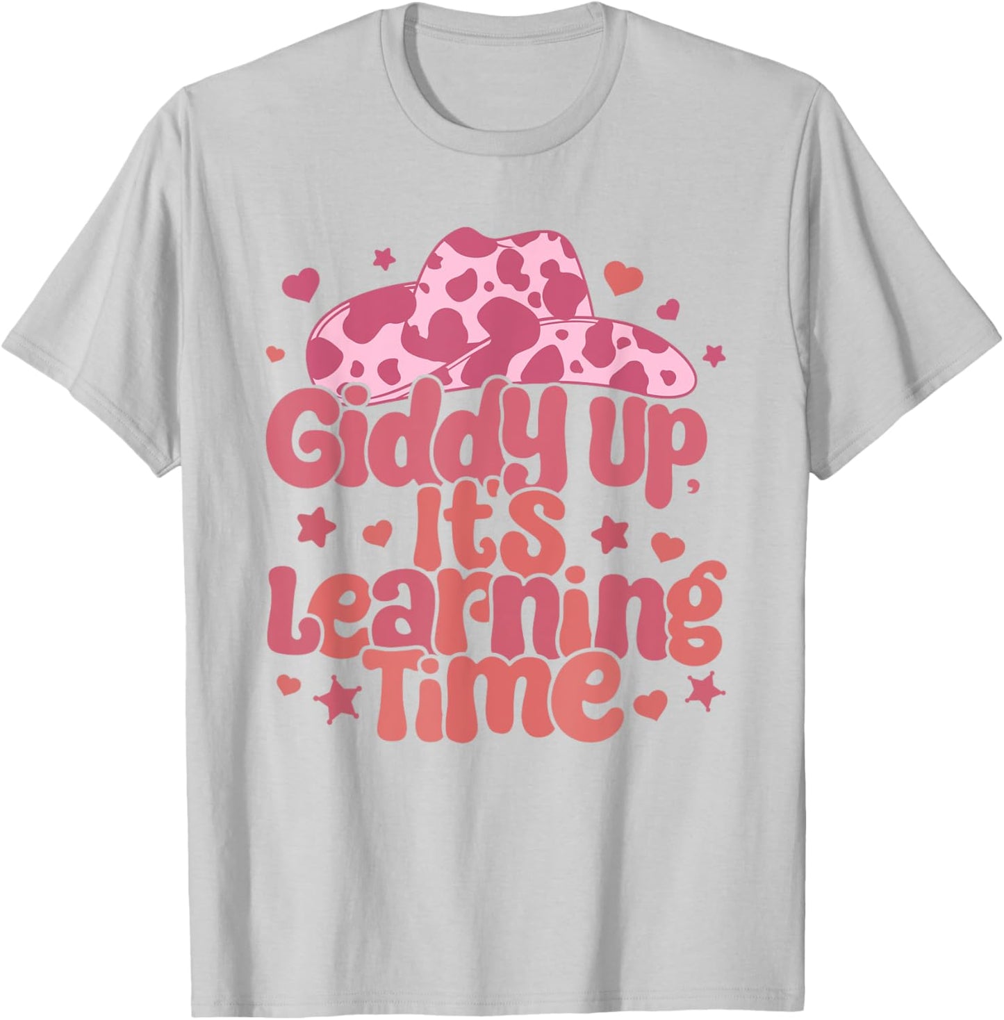 Western Teacher Texas Retro Kindergarten Pre K Pre School T-Shirt - T-Shirt | Ash