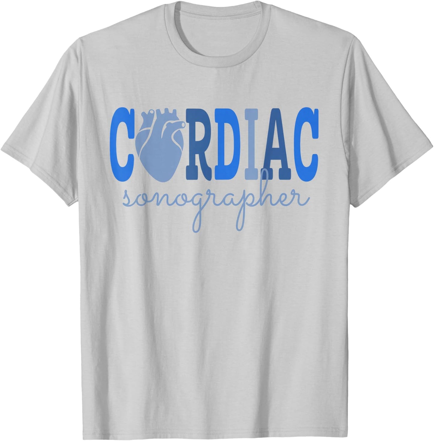 Cardiac Sonographer Cardiovascular Sono Tech Ultrasound Tech T-Shirt - T-Shirt | Ash