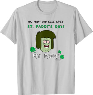 Regular Show Muscle Man My Mom T-Shirt - T-Shirt | Ash