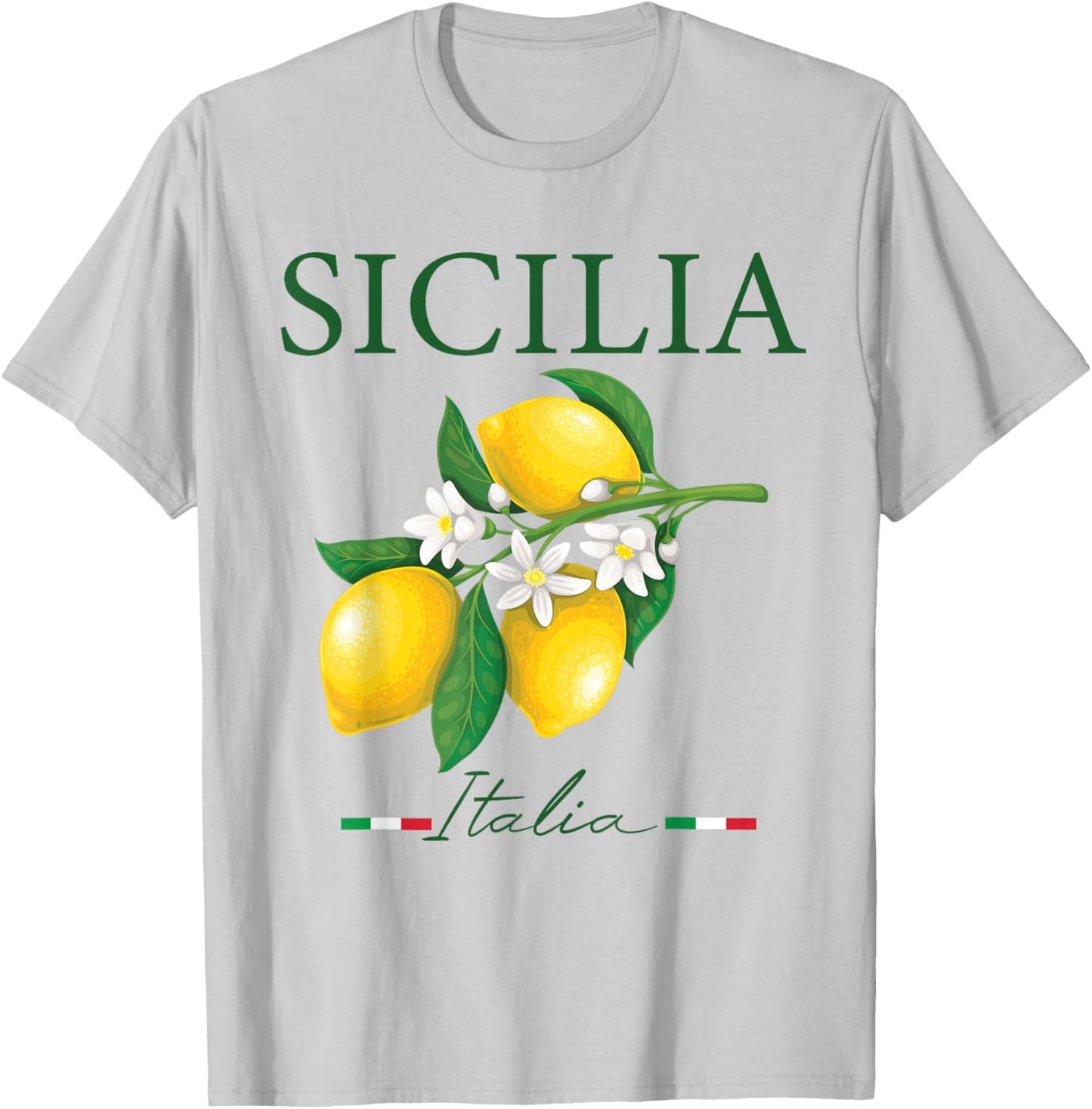 Sicilia Italia Italian Lemons Proud Sicilian Italy Lovers T-Shirt - T-Shirt | Ash