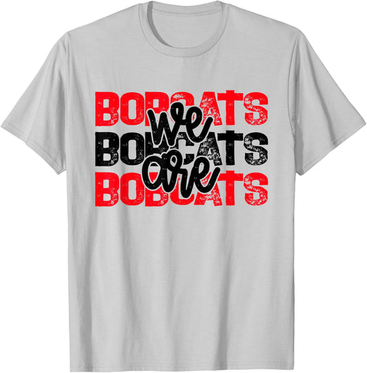 Bobcats School Spirit T-Shirt - T-Shirt | Ash