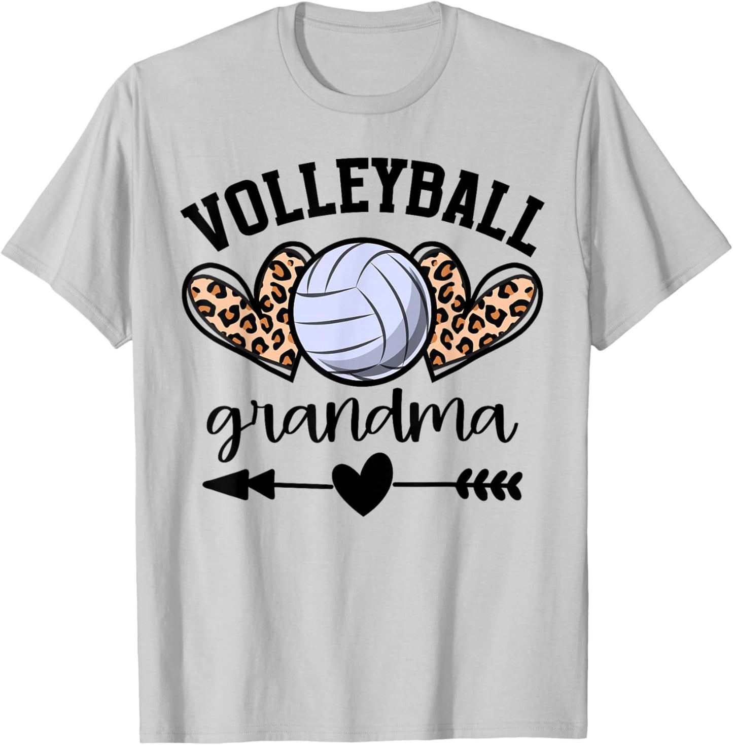 Volleyball Grandma Volleyball Game Day Senior Night T-Shirt - T-Shirt | Ash