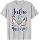 First Name Julia Personalized I Love Julia T-Shirt - T-Shirt | Ash