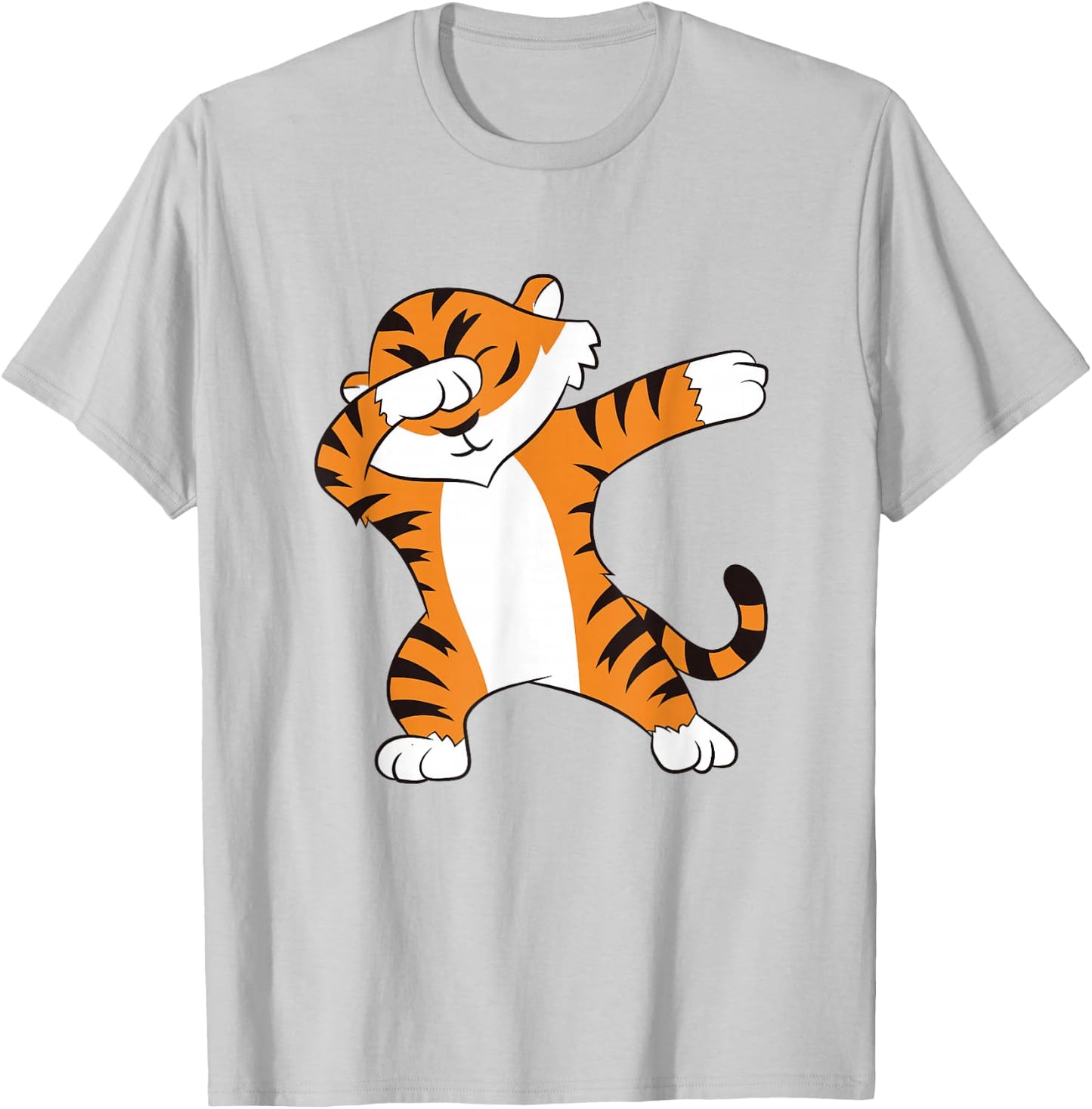 Tiger Dabbing Tiger Fan Tiger lover Dabbing Tiger Dab T-Shirt - T-Shirt | Ash
