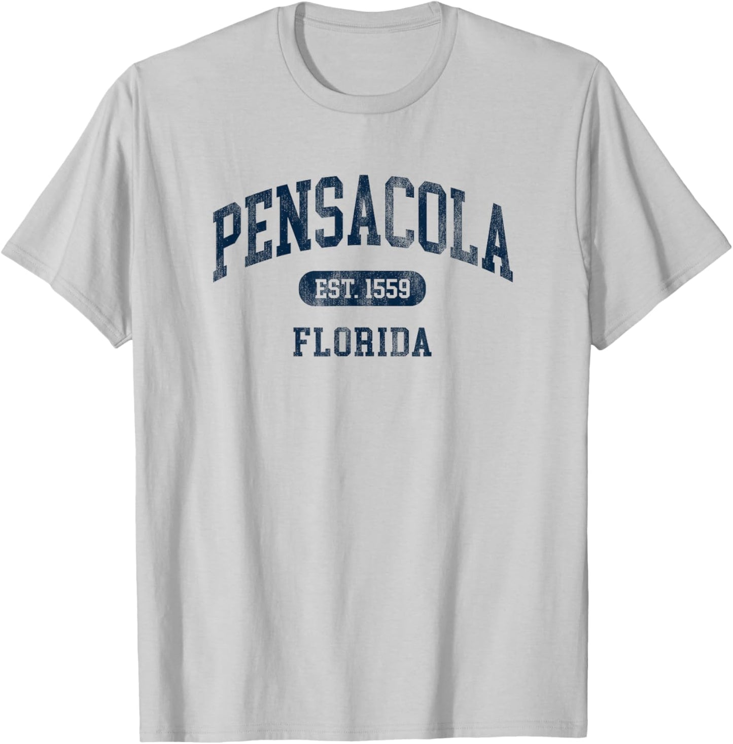 Vintage Pensacola FL Est 1559 Retro Preppy Throwback T-Shirt - T-Shirt | Ash