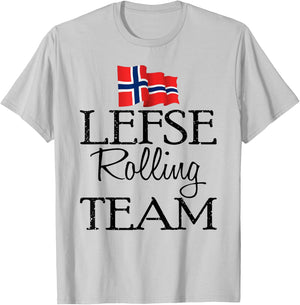 Ki Funny Lefse Rolling Team Christmas Costume Girl T-Shirt - T-Shirt | Ash